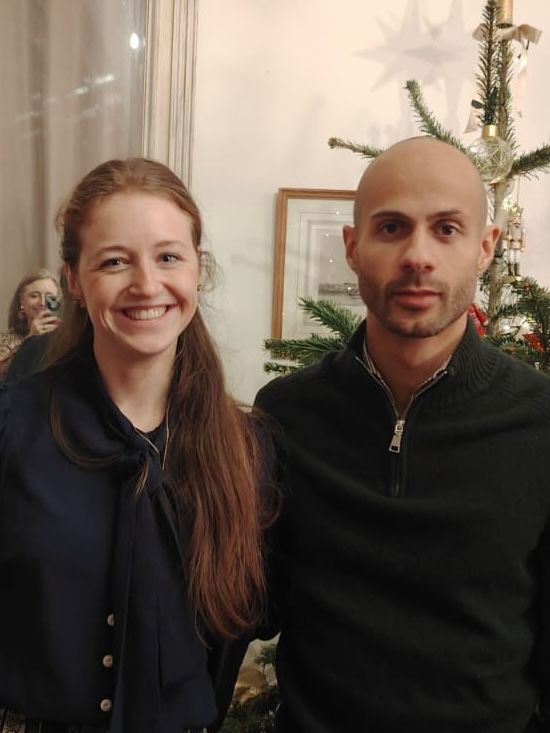 Sacha et Isaure ensemble à Noël